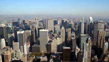 New York vom Empire State Building aus