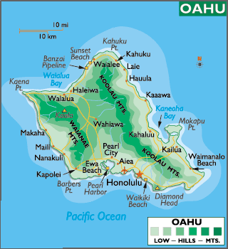 Oahu-Karte