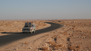 Wüstenlandschaft in Jordanien