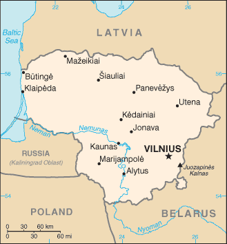 Litauen-Karte