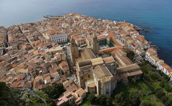 Blick vom Rocca di Cefalu auf die Altstadt