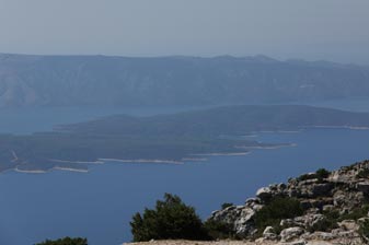 Brac - Blick vom Vidova gora auf die Inseln