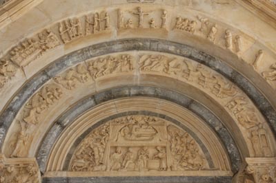 Trogir - Relief am Eingangsportal der Kathedrale