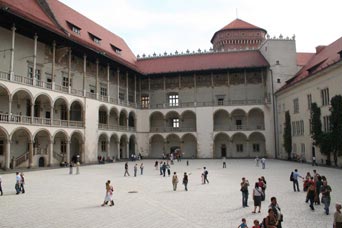 Wawel-Schloss Innenhof Arkaden