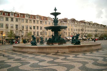Lissabon Rossio-Platz - Praça Dom Pedro IV.