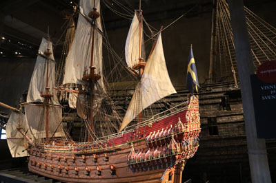 VASA Museum in Stockholm - Schiffsmodell des Vasa Flagschiffs