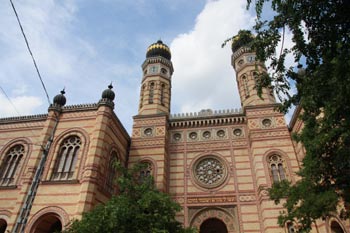 Synagoge im Jüdischen Viertel in Budapest